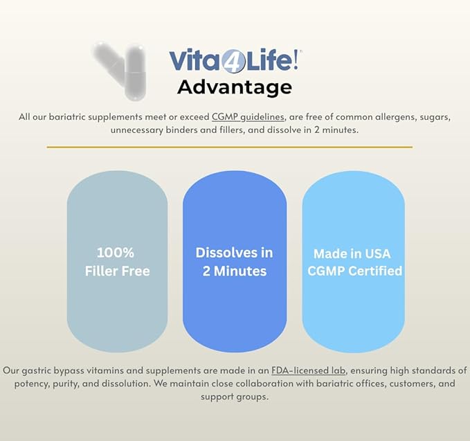 Vita4Life!® Calcium Malate + D3 Fast-Dissolve Capsules 1200 mg Bioavailable Calcium 800 IU Vitamin D₃ Non-GMO Gluten- &amp Dairy-Free (260 Count)