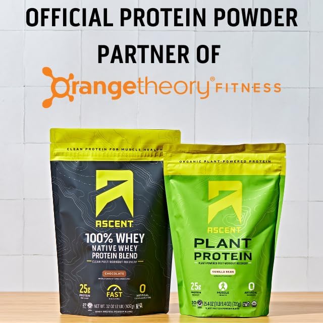 Ascent Iced Coffee Protein Powder - High Protein Coffee Powder 20 g Protein &amp 100 mg Caffeine - 30 Servings