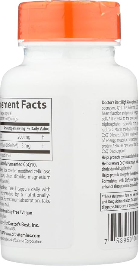 Doctor's Best High Absorption CoQ10 (200mg) 60VC
