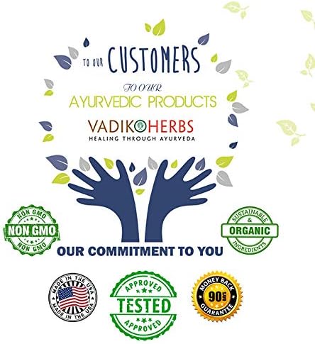 Certified Organic Vadik Herbs Digestive Aid Herbal Dietary Supplement | Supports to Intestinal System Promotes Normal Bowel Function (3 Pack)