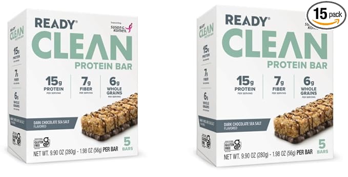 Ready Clean Protein Bars Variety pack (Dark Chocolate Sea Salt 2 pack)
