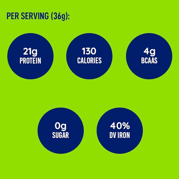LeanFit Organic Plant-Based Protein Powder Natural Vanilla Flavor - Vegan USDA Organic Certified Soy-Free Gluten-Free Dairy-Free Sugar-Free Non-GMO - 21g Protein 19 Servings 1.58 Pound Tub