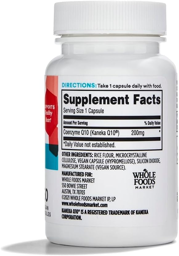 365 by Whole Foods Market CoQ10 200mg Vegan 60 Count