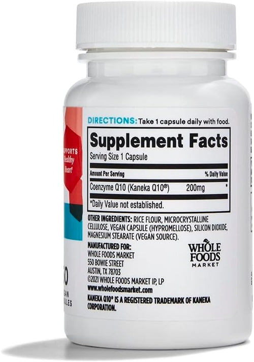 365 by Whole Foods Market CoQ10 200mg Vegan 60 Count