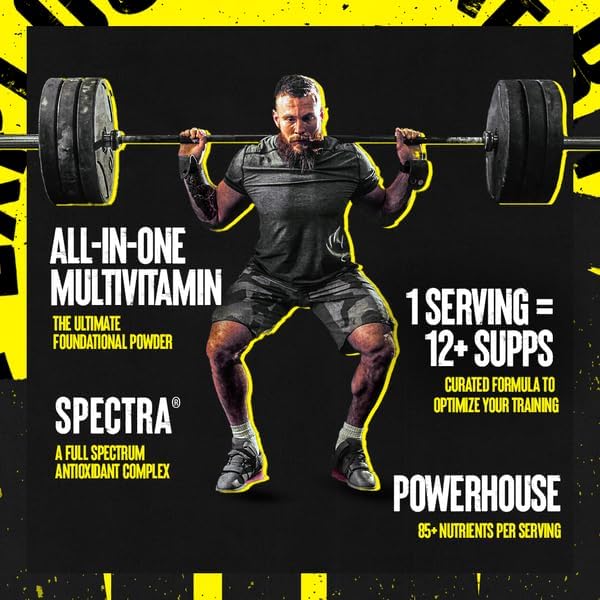 Animal Pak - Convenient All-in-One Vitamin &amp Supplement Powder - Zinc Vitamins C B D Amino Acids Immune Support Digestive Enzymes and More - Daily Multivitamin for Women &amp Men - 60 Scoo