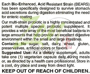 Zen Supplements - Suprema-Dophilus - 5 Billion CFU Probiotic - 8 Strains - Shelf Stable and Acid Resistant - Supports Gastrointestinal &amp Immune Health 120-Caps