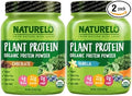 NATURELO Vegan Plant Protein Powder - Vanilla and Chocolate Bundle - 40 Servings