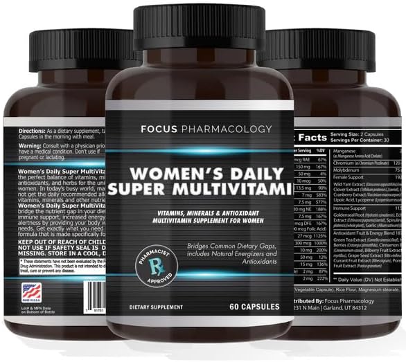 Women's Daily Super Multivitamin - 60 Capsules