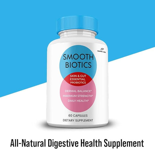 (1 Pack) Smooth Biotic Capsules All Natural Skin and Gut Capsules SmoothBiotic Supplement Premium Maximum Strength 1 Month Supply