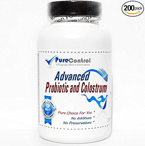 Advanced Probiotic and Colostrum // 200 Capsules // Pure // by PureControl Supplements