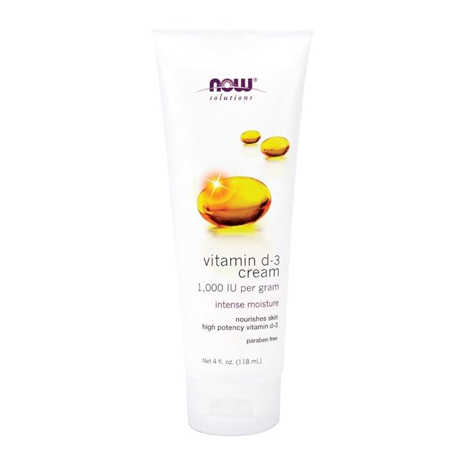 Now Foods Vitamin D-3 Cream - 4 fl. oz. 8 Pack