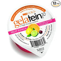 Gelatein 20 Fruit Punch: 20 grams of protein. Sugar free. Ideal for clear liquid diets swallowing difficulties bariatric dialysis and oncology. Great pre or post-workout snack. (12 pack)