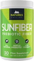 NATURE'S CALLING All-Natural Fiber Supplement | Gentle | Non-GMO | Low-FODMAP | Sunfiber | Prebiotic 30 Servings (7.4 oz)