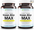 Holistic Health Labs Vision Alive Max with 8 Natural Ingredients Lutemax® 2020 Bilberries Blueberries c3g from Black Currant Maqui Berry Saffron and Astaxanthin (30 Count (Pack of 2))