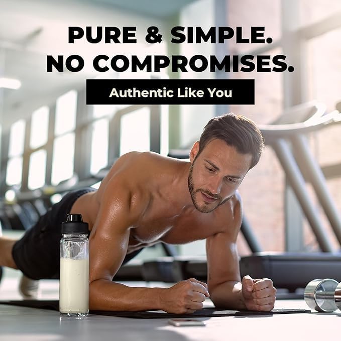 2-Pure Protein Powder - Only 2 Ingredients | Keto Unsweetened Low Carb Gluten Free Non-GMO | 26G Milk Protein Isolate Powder - 30 Servings (2 Pound Real Vanilla)