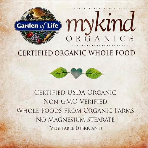 Garden of Life Organics Whole Food Multivitamin - Men 40+ 120 Tablets Vegan Mens Multi for Health &amp Well-Being Certified Organic Whole Food Vitamins &amp Minerals for Men Over 40 Mens Vitamin(Pa