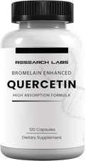 Research Labs Quercsalis™ Quercetin w/Bromelain120 Veg Capsules. High Absorption Formula. Supports Heart Health Immune Anti-Flare Up Anti-Oxidant Health