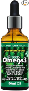 Green Nutritionals Vegan Omega3 50ml Oil - Vegan Vegetarian Kid Pet Friendly