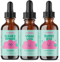 JoySpring Vitamin D Drops for Toddlers to Support Growth Bone and Immune Health Daily Multivitamin with Burdock Root &amp Elderberry for Kids Immune Booster and Daily Complex B Vitamins with Vitam