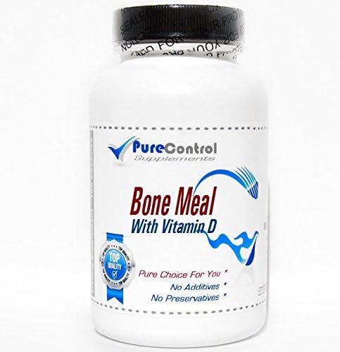 Bone Meal with Vitamin D // 100 Capsules // Pure // by PureControl Supplements