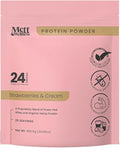 Strawberries &amp Cream Grass-Fed Whey + Hemp Heart Protein Powder with Bovine Collagen | 24g Protein per Serving | Supports Digestion &amp Daily Wellness | 1.5 lbs (25 Servings)