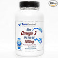 Natural Max Omega 3 EPA Fish Oil 1000mg // 100 Capsules // Pure // by PureControl Supplements