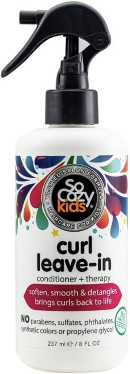 L'il Critters Fiber Gummy Supplement for Kids Digestive Support 90 Gummies &amp So Cozy Leave in Conditioner Spray for Kids Curly Hair Detangler 8 Fl Oz