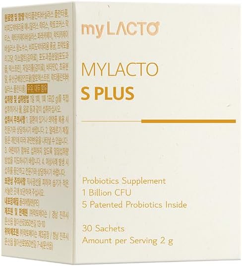 S Plus Probiotics 2g x 30-Day Supply Premium Lactobacillus for Helps with Smooth Digestion and Dieting.