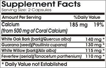 Natural Head Ache Relief // 90 Capsules // Pure // by PureControl Supplements