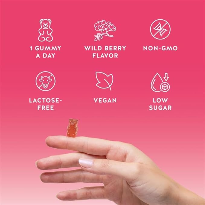 Biotin Gummies for Hair Skin &amp Nails. 5000 mcg High Potency Vegan Vitamins for Faster Hair Growth Stronger Nails &amp Healthy Skin. with Vitamins C &amp E 60 Gummies
