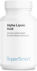 Supersmart - Alpha Lipoic Acid 500mg per Day - High Potency Universal Antioxidant - ALA Supplement | Non-GMO &amp Gluten Free - 60 Vegetarian Capsules
