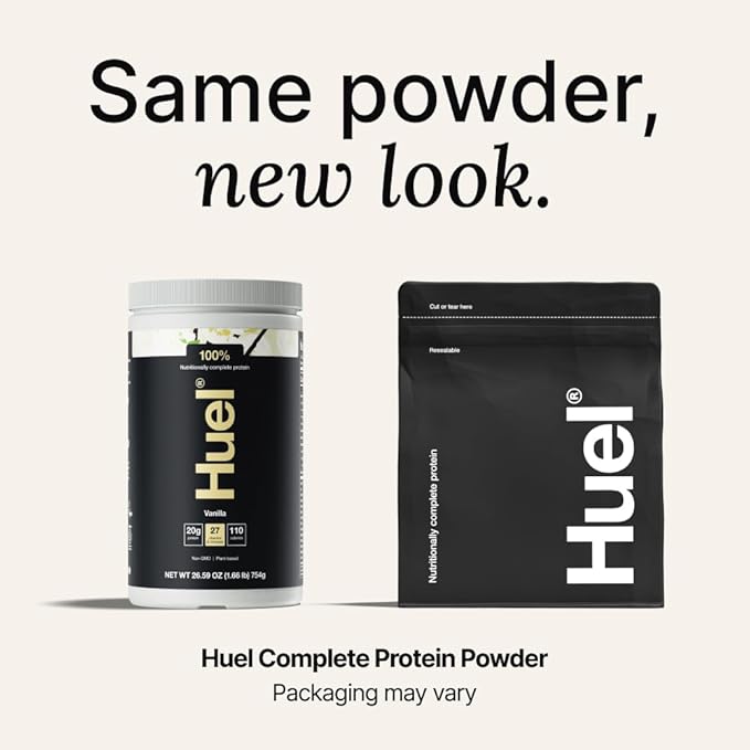 Huel Vegan Protein Powder | Strawberry | Complete Nutrition | 20g Protein Powder | 100% Plant-Based | 27 Vitamins &amp Minerals Gluten Free Non-GMO Lactose Free | 26 Servings