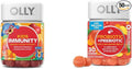 OLLY Kids Immunity Gummy Immune Support Wellmune Elderberry Vitamin C Zinc &amp Probiotic + Prebiotic Gummy Digestive Support and Gut Health 500 Million CFUs Fiber