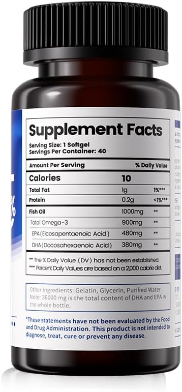 Losoki High Purity rTG Fish Oil Capsules 40 Capsules