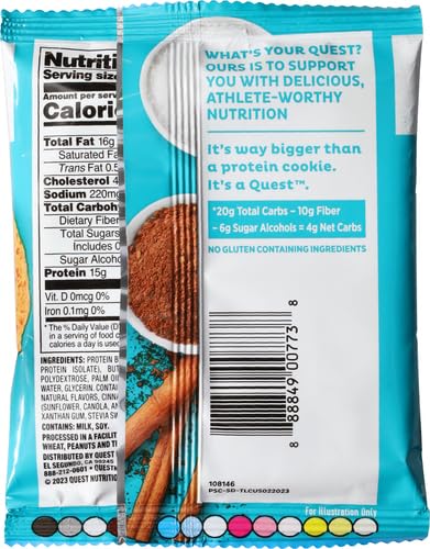 Quest Nutrition Protein Cookie Snickerdoodle 2.08oz (Pack of 2)