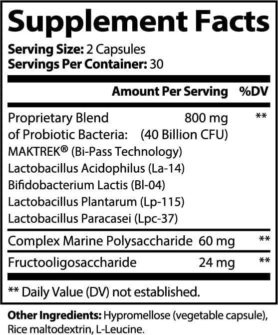 Probiotic 40 Billion with Prebiotics