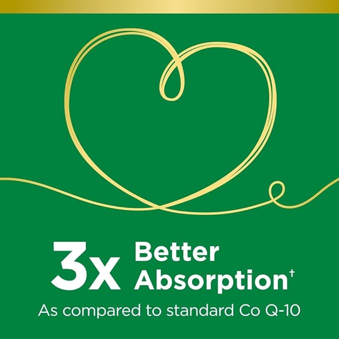Nature's Bounty Advanced Triple Absorb Co Q-10 Heart Health Rapid Release Softgels 90 Ct (Pack of 3)