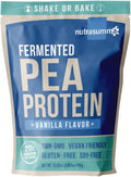 Nutrasumma Pea Protein Powder Vanilla Vegan Flavor 100% Plant Based No Artificial Sweeteners Non-GMO Gluten Free &amp Soy Free 2 LB