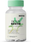Detox Bestie Supplement - Detox Cleanse for Women &amp Men Supports Liver Health Promotes Digestive Health Helps Remove Toxins Formulated with Natural Ingredients - 60 Capsules