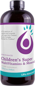 Children's Super MultiVitamins and Minerals | Professionally Formulated | Completely Natural | Liquid Dietary Supplement | 32 oz