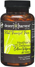 Desert Harvest Heather’s UTI Defense – Botanical Urinary Tract Support Supplement with Calluna vulgaris &amp SSAV Aloe Vera – 60 Capsules (Plant-Based Vegan Daily Use)