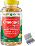 Spring Valley Omega-3 from Fish Oil 2000 mg Maximum Care Extra 180 Count