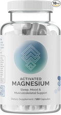 InfiniWell Activated Magnesium Supplement for Women &amp Men - Support Brain Health &amp Neurotransmitter Activity - Promote Relaxation for a Healthy Sleep Cycle - Optimized for Absorption (120 Caps