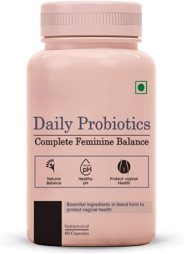 Daily Probiotics - Complete Feminine Balance for Maintain a Healthy Balance to Support a Healthy Functioning- 60 Capsules