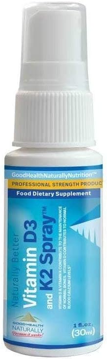 Vitamin D3 and K2 Spray for Immune Heart and Bone Health 30ml - Good Health Naturally