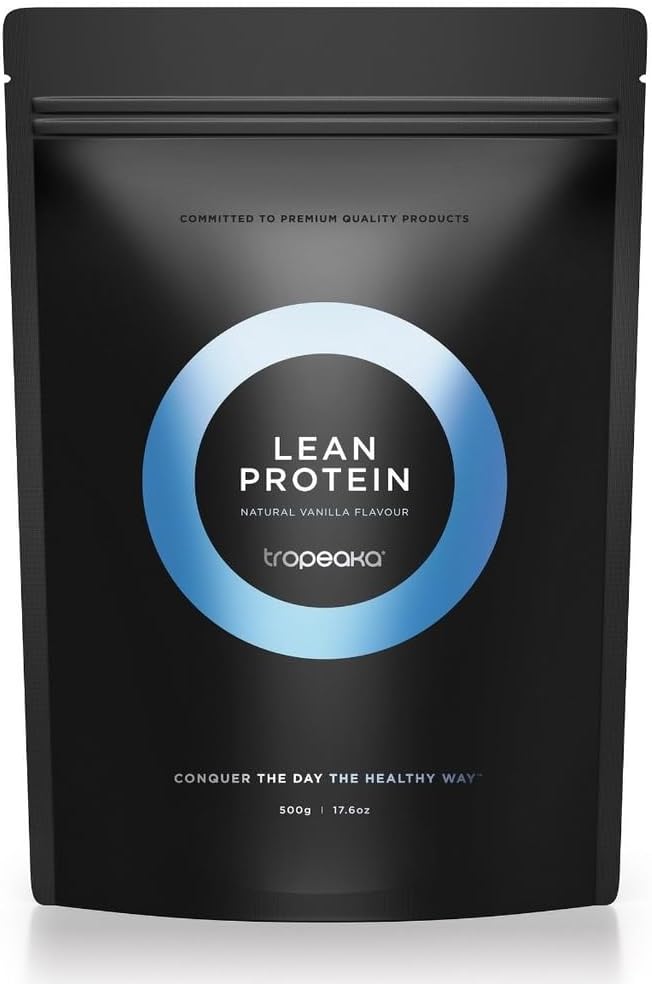 Tropeaka Plant Based Lean Protein Powder for Smoothies &amp Shakes - Vanilla - Vegan Protein for Men &amp Women Gluten Free Dairy Free Non-GMO 17.6oz (20 Servings)