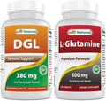Best Naturals DGL Chewable 380 mg &amp L-Glutamine 500 mg