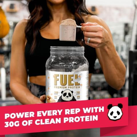 Underground Bio Labs Panda Fuel Premium Protein WheyHydrolyzed CollagenCaseinProbiotics Enzymes Keto FriendlyTime Release 25 Servings (2.5 Pound Cinnamon Toast)