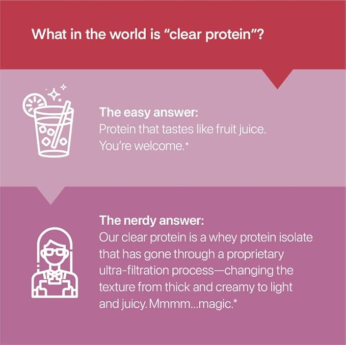 Oath Nutrition Clear Whey Isolate Protein Powder ICY Blue Razz 20g Complete Protein per Serving No Added Sugar Grass-Fed 21 Servings