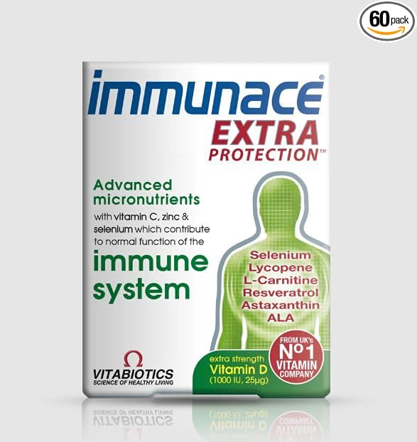 Vitabiotics Immunace Extra Protection (30 Tablets) X 2 Twin Deal Pack 30Tabs
